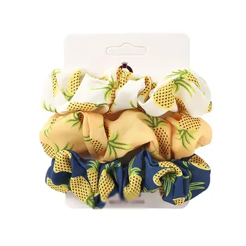 

3PC Fashion Chiffon Scrunchie Hairband Headband Elastic Hair Bands Sweet Elegant Women Girls Hair Accessories Ponytail Ring