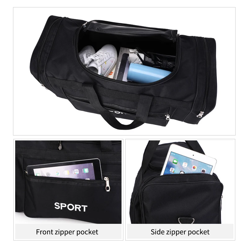 Waterproof Men Sport Travel Bag Women GYM Bags New Red Yoga Fitness Bag Unisex Handbag Large Capacity Nylon Duffle Bag XA165K