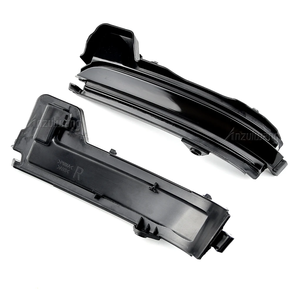 2Pcs Dynamic LED Rearview Mirror Streamer Turn Signal Lights Car Yellow Flowing Water Side Lights For Skoda KODIAQ/ KAROQ 17-20