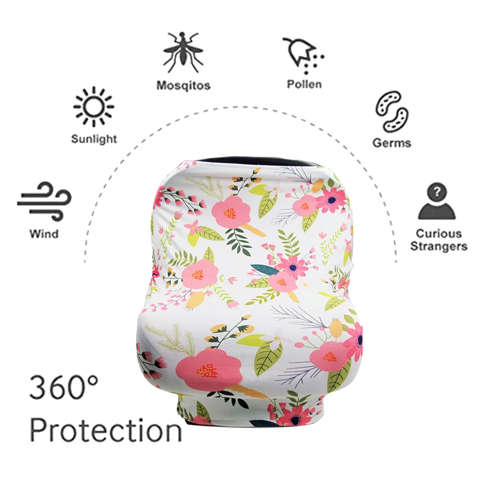 Шарф для кормления грудью эластичный Carseat Canopy детская коляска дышащий конфиденциальности Уход