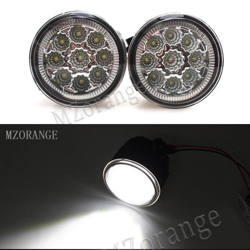 

MZORANGE 6000K led fog lights For NISSAN Murano Z51 Juke PATROL 3 III Y62 2006-2015 fog light CCC E2 12V DRL lamp 2PCS 9W