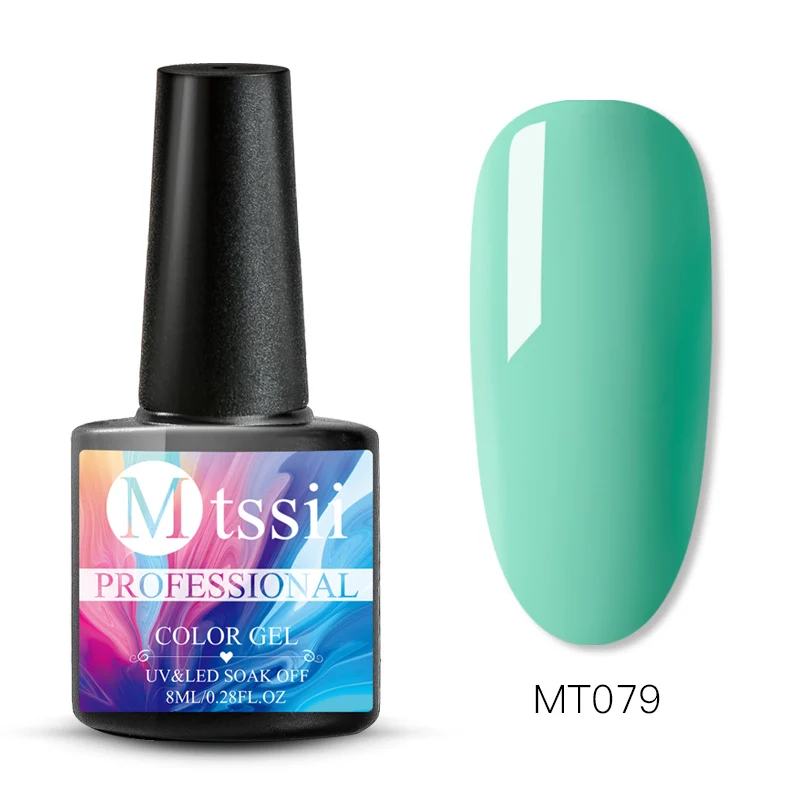 Mtssii, чистый цвет, Гель-лак для ногтей, замачивается, Полупостоянный верхний слой, УФ светодиодный Гель-лак, сделай сам, дизайн ногтей, маникюр, украшения - Цвет: VS01496