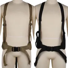 Взрослый Молл тактический пояс с подкладом на талии с h-образными подтяжками для страйкбола