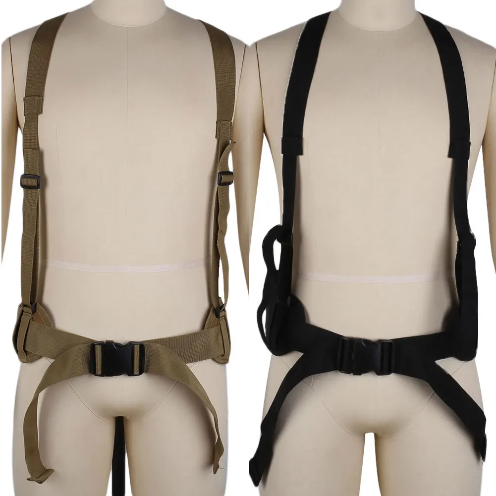 

Adult Molle Tactical Waist Padded Belt with H-Shaped Suspender For Airsoft