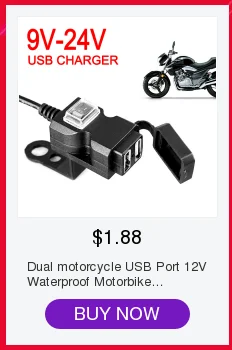 Car Dual USB Charger Cover for Motorcycle Auto Truck ATV Boat 12V-24V LED Dual USB Socket Mount Charger Power Adapter