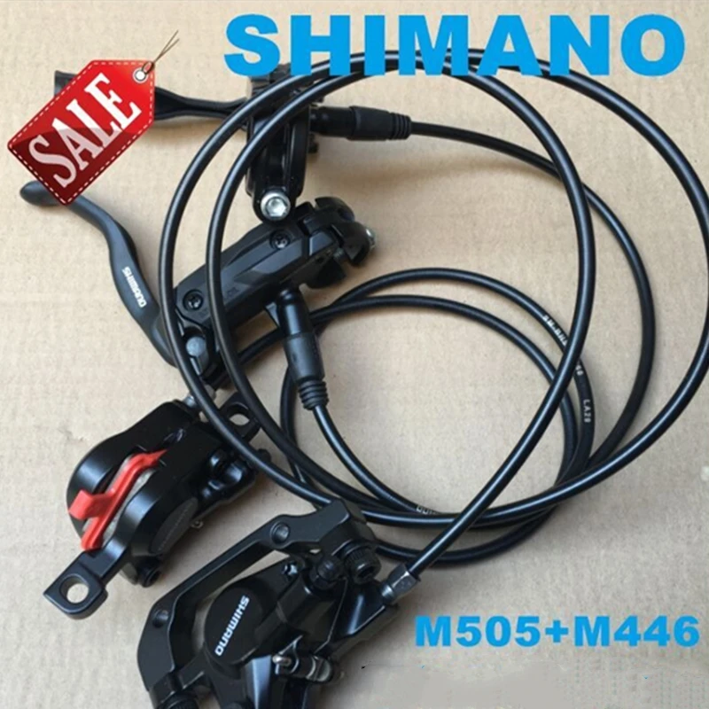 Рычаг тормоза SHIMANO BL M505 и BR M446 суппорт MTB гидравлический дисковый тормоз 750/1250 мм