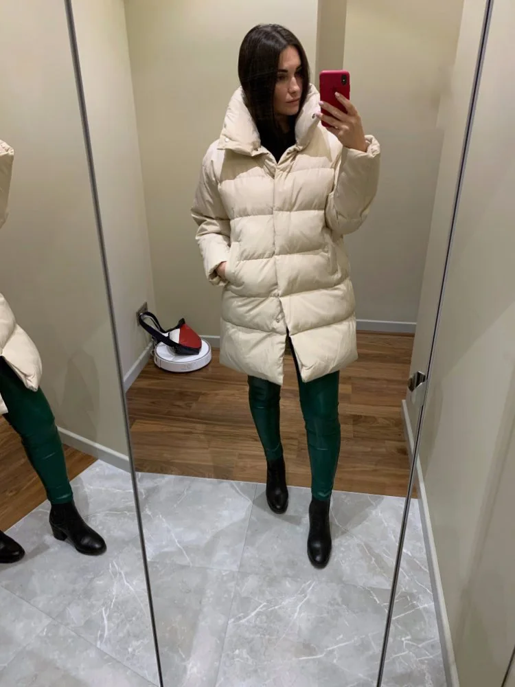 Thick Parka Coat Winter Jacket Women Down Female Lady Overcoat Warm Outerwear Korean Puffer Brand Mid-Long Casual Top Quite