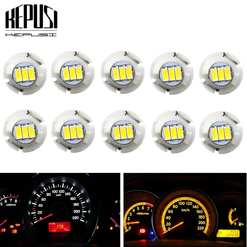 

10x Led Neo Wedge T4.2 Switch Radio Dash Indicator Light A/C Climate Heater Control Bulbs For Camry Corolla Tacoma Matrix