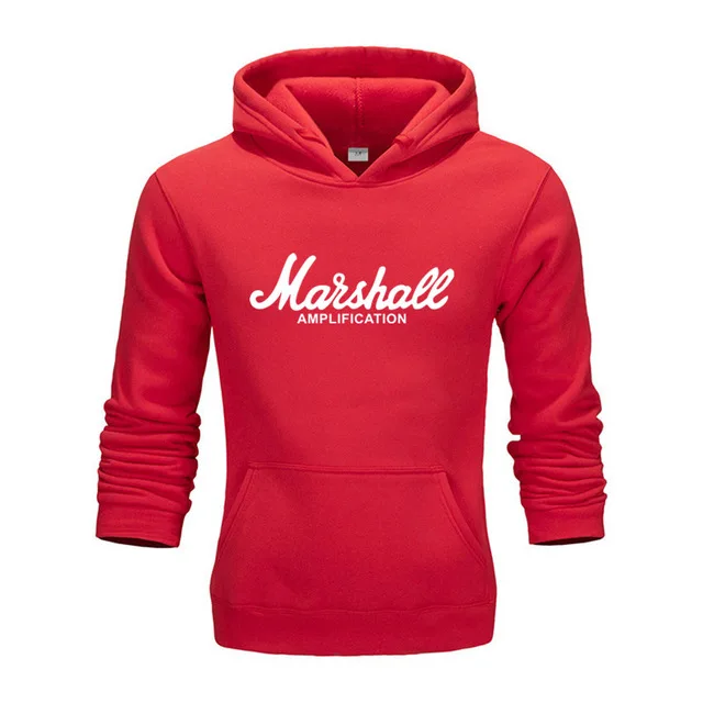 Новая стильная мужская одежда marshall, корсет, мужские Модные худи+ брюки, зима-осень, хип-хоп, Брендовые мужские - Цвет: red