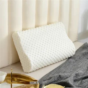 

Memory Foam Bed Pillow With Pillowcase Neck Protection Orthopedic Slow Rebound Shaped Maternity Pillow For Sleeping Pillow 50*30
