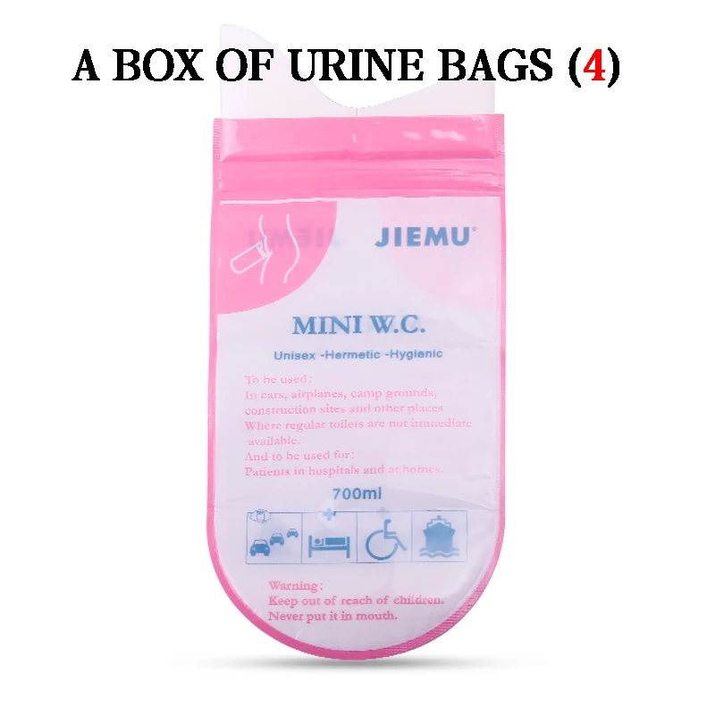 One box (4) Открытый 1 шт. одноразовый писсуар Сумка для кемпинга для мужчин и женщин для детей и взрослых Портативная сумка для экстренной помощи - Цвет: One box (4)