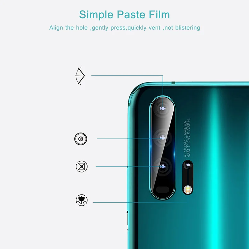 2 шт. для huawei Honor 20 Pro Защита объектива камеры закаленное стекло на для Honor 20 Защитная стеклянная пленка полная защита