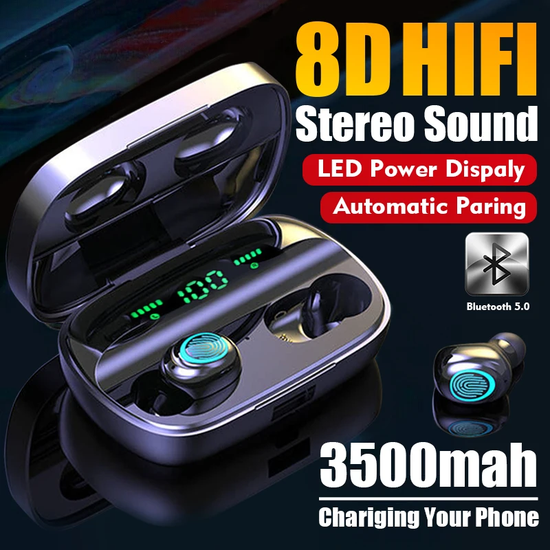 HOT S11 TWS Wireless earphone Voice control Bluetooth 5 0 Noise reduction Tap Control Gaming Headset HD Stereo Earphones