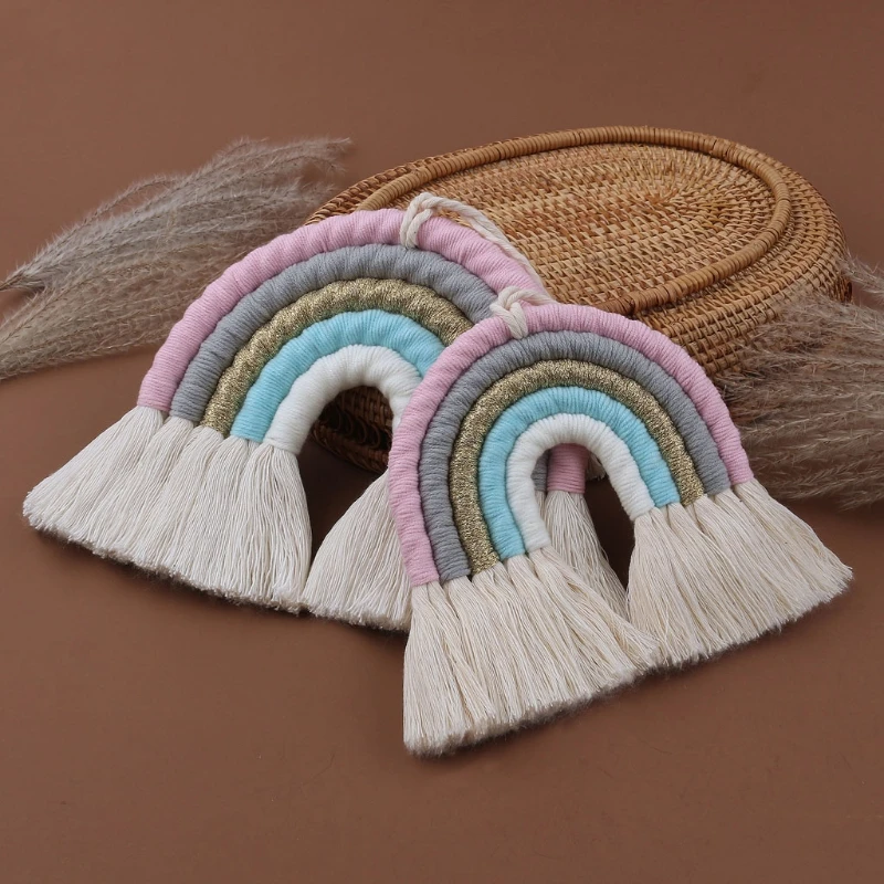 Nordic Rainbow Wall Hangings Decoration For Kid Girls Bedroom Hanging Pendant Baby Bed Tent Hanging Toy Pendant S Size