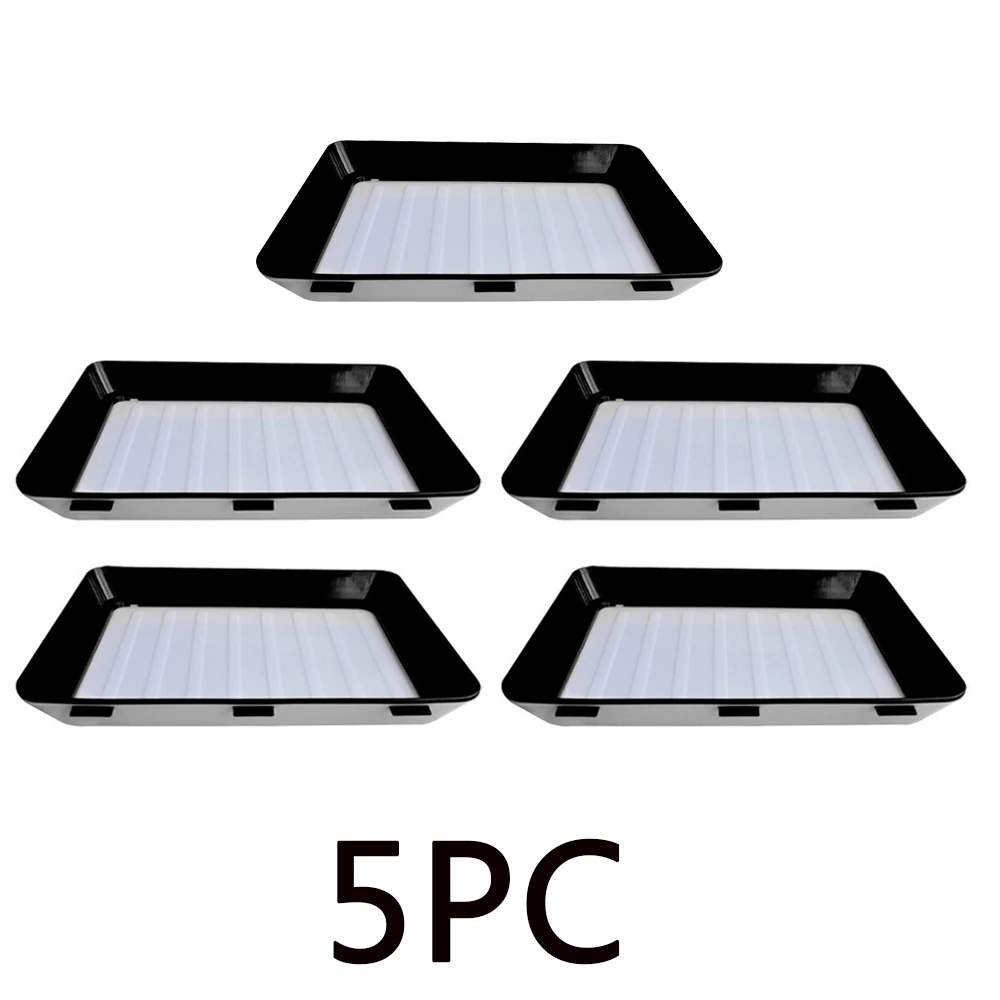 5PCS 6 шт. креативный поднос для сохранения свежей пищи, поддон для сохранения свежей пищи, контейнер для хранения еды, кухонный - Цвет: 5PCS