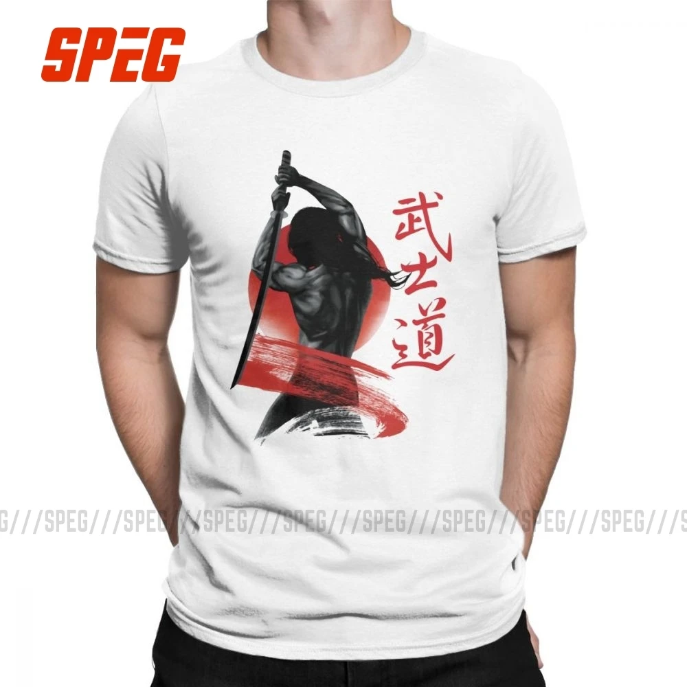 Samurai Bushido Ronin мужские футболки японские хлопковые с коротким рукавом и круглым