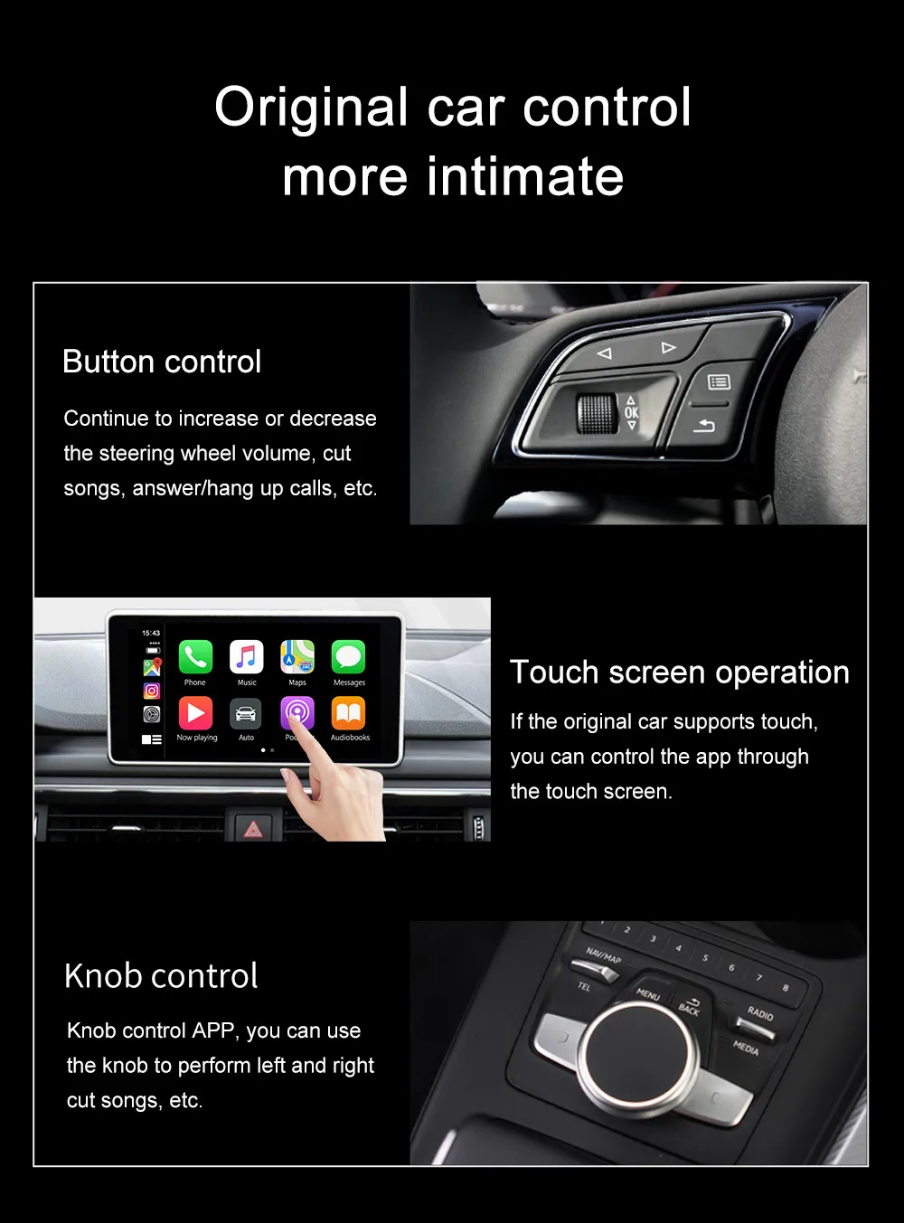 Carlinkit Apple CarPlay беспроводной активатор для Audi Porsche VW Volvo Skoda авто оригинальный