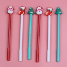 

24Pcs Novelty Christmas Kawaii Pens Cute Gel Pen Funny Kids Stationery Black Blue Ink Ballpoint Roller Ball Back to School Gift