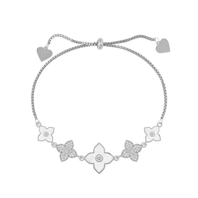 OYB new Korean style four-leaf clover zircon bracelet ladies fashion classic bracelet four-leaf flower jewelry number 4