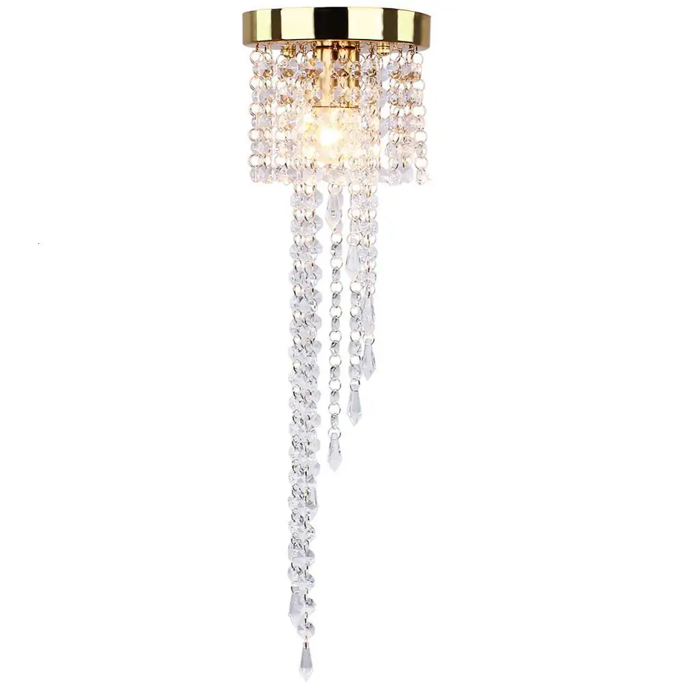 

Contemporary Wholesale Price Energy Saving Light Source Gold Ceiling Lamp Crystal kitchen chandelier