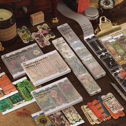 Dimi – papier mémo séries Bill pavillon, étiquette Scrapbooking, artisanal décoratif, pour journal intime Album, DIY bricolage, 45 feuilles 