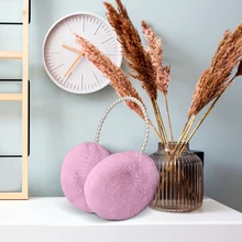 

Winter female earmuffs plush fashion imitation rex rabbit fur pearl frame ear warmer protection products Valentine's Day gift