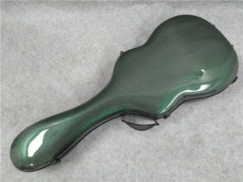 

39-inch Green Carbon Fiber Guitar case Bright Hard Box #Y101