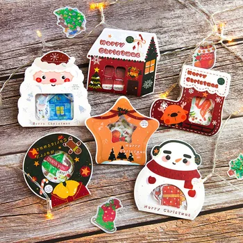 

40Pcs Cute Decorative Sticker Kawaii Christmas Stationery Sticker Paper Adhesive Sticker For Kid DIY Scrapbooking Diary Supplies