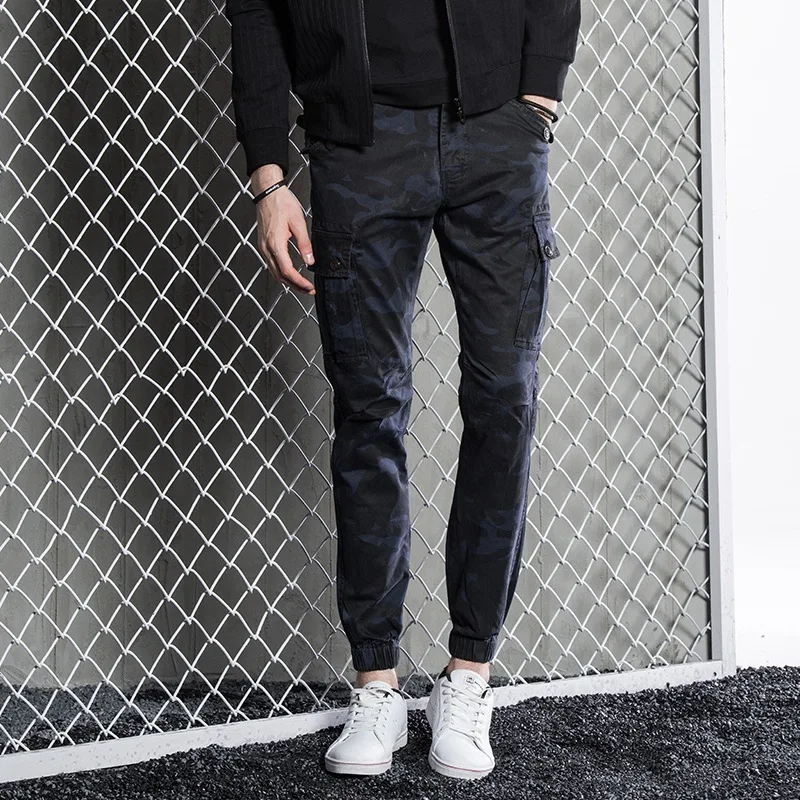 

8708 #2019 Spring New Style Men Multi-pockets Workwear Casual Pants Camouflaged Male Uniform Trousers