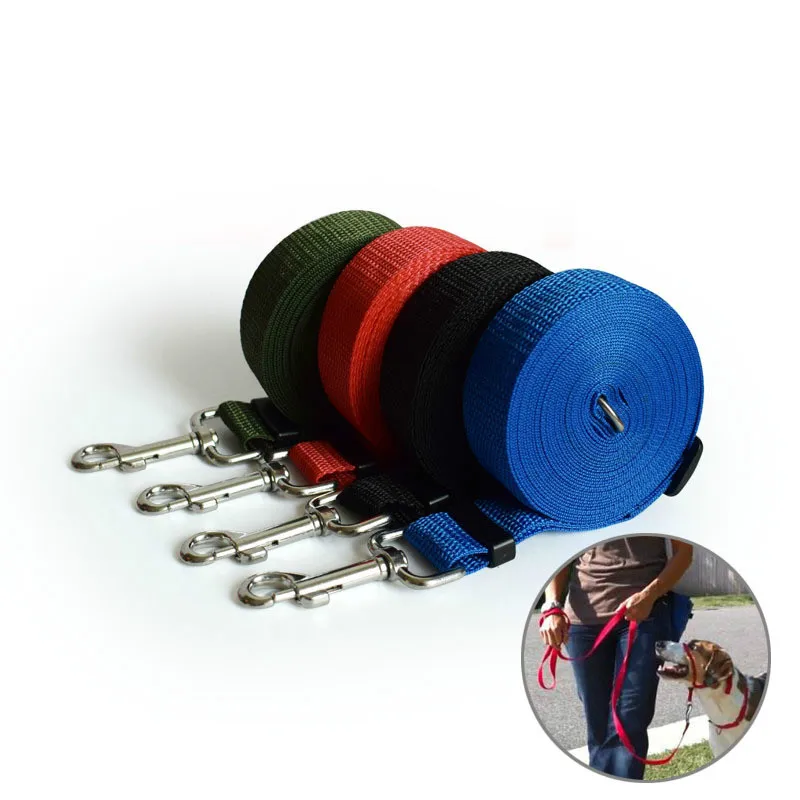 

10M Super Long Nylon Dog Lead Leash Pet Traction Rope Adjustable Outdoor Walk Training Leashes Large Labrador Small Puppy Cat