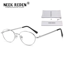 Металлическая оправа, мужские очки для чтения, Ретро стиль, анти-синий светильник, очки для пресбиопии, женские круглые увеличительные защитные очки, диоптрии 1,0 T0 4,0