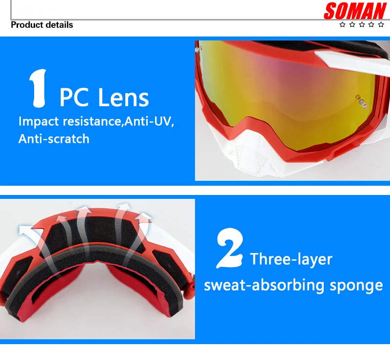 Очки для мотокросса по пересеченной местности Gafas Mx Lunette Flamme Atv Googles Dirt Bike Occhiali Moto Lunette Ski Antiparras очки для квадроцикла