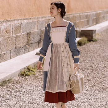 

COIGARSAM Vintage Women dress Dresses 8225