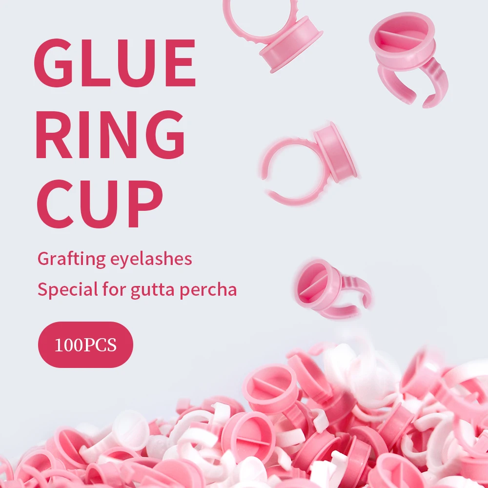 GLAMLASH 100 шт. одноразовый держатель клея для наращивания ресниц кольцо контейнер