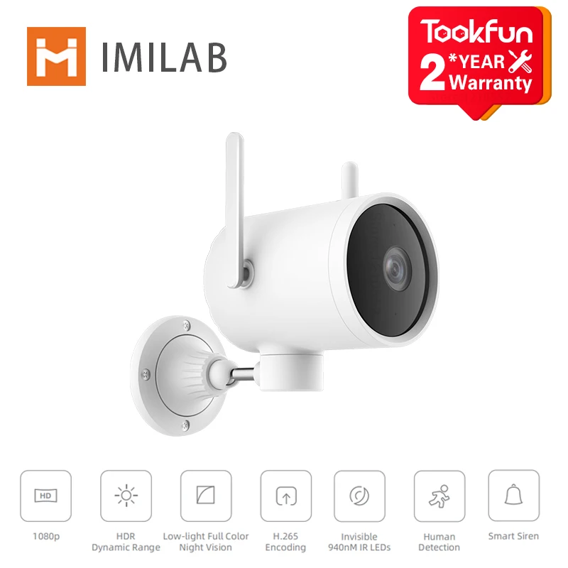 Умная наружная камера глобальная версия IMILAB EC3 PTZ 270 ° IP66 водонепроницаемая HD 1080P
