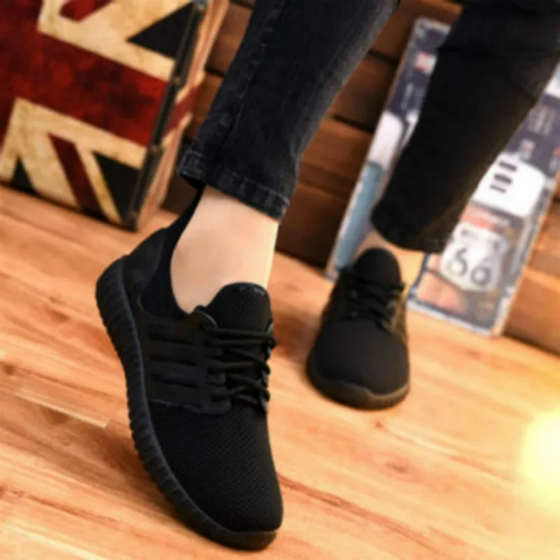 

New Style Mesh Cloth Breathable Running Shoes Flat Versatile Korean-style Men And Women Couples Leisurely Casual Shoes Red Shoes