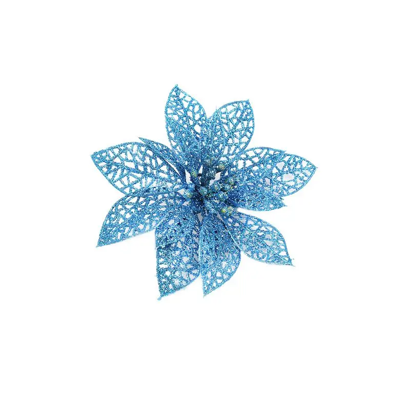 Attractive Christmas Ornament For Xmas Tree Accessories Beautiful Sunflower New Year Hanging Decorative Glitter
