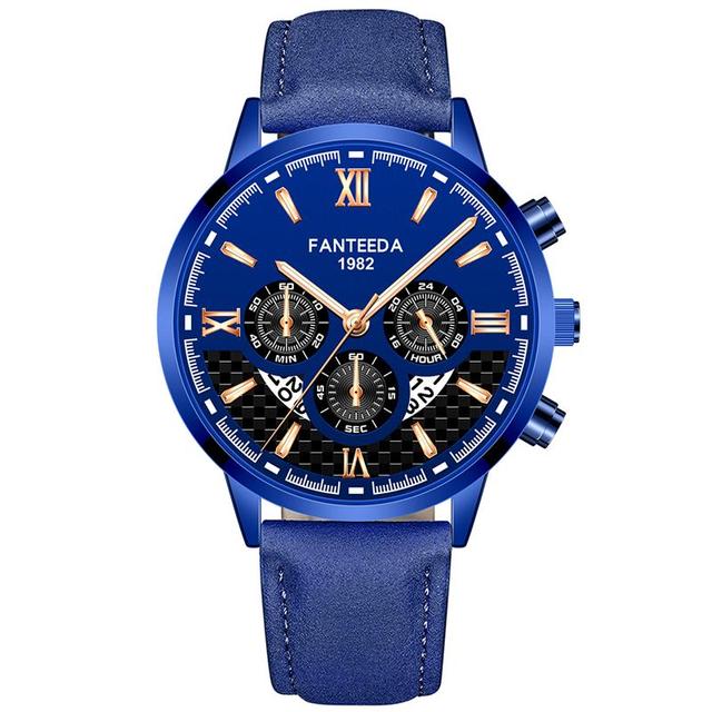 Creative Men Date Alloy Case Synthetic Leather Analog Quartz Sport Watch Male Clock Top Brand Luxury Relogio Masculino