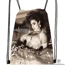 Изготовленная на заказ Мадонна-походная сумка на шнурке милый рюкзак для детей(черная спинка) 31x40 см#180611-03-106