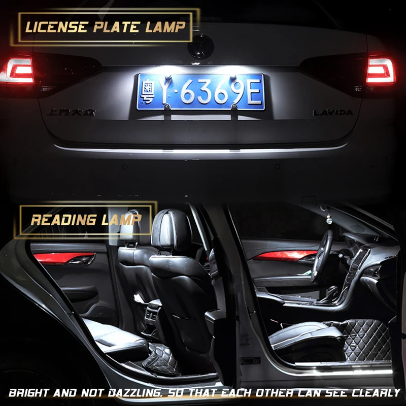 2 шт. T10 W5W светодиодные лампы авто Интерьер светильник для Volkswagen VW Golf 4 6 Passat B6 B8 B5 B7 MK7 MK6 MK3 T5 T6 авто светодиодные лампы 12V