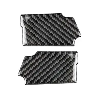 

2Pcs Car Door Bowl Cover Trim Carbon Fiber Interior Decor for Ford Mustang 15-19