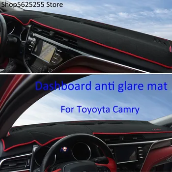 

Car Dashboard Shading Cover Mat For Toyota Camry 2018 2019 2020 Back Instrument Panel Carpets Anti-UV Car Accessories