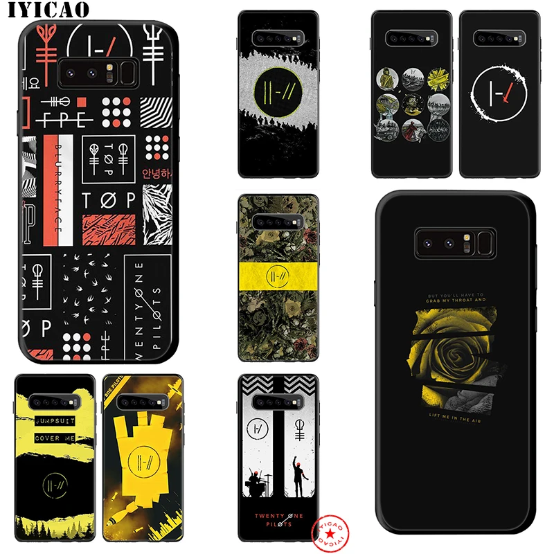 IYICAO 21 Twenty One Pilots Soft Case for Samsung Galaxy S10e S10 S9 S8 Note 8 9 10 Plus S6 S7 Edge TPU |