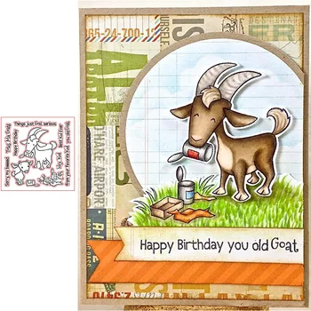 

Goats Animals Pattern Prints Transparent Clear Silicone Stamp/Seal for DIY scrapbooking/photo album Decor card making