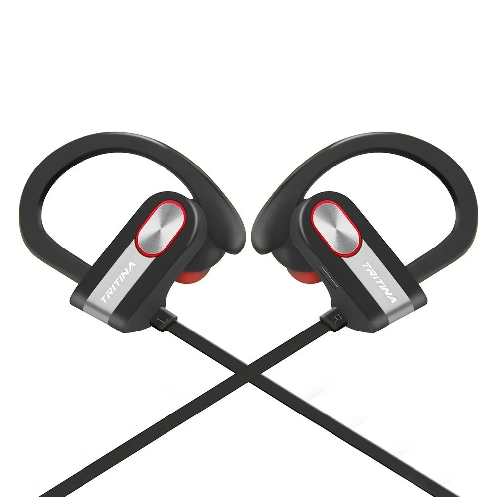 Спортивные Bluetooth наушники Встроенный микрофон стерео звук Форма уха советы пот