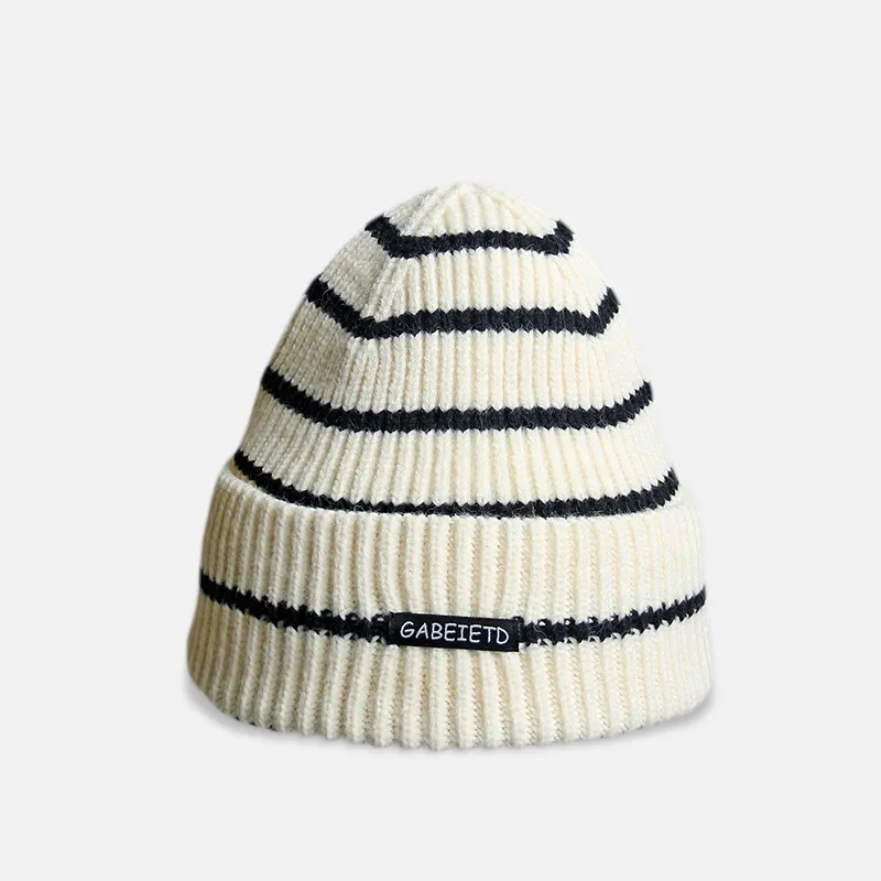 

DOUBLE Knitted Winter Beanie For Women Trend 2021 Girls Togue Hats Dropshipping