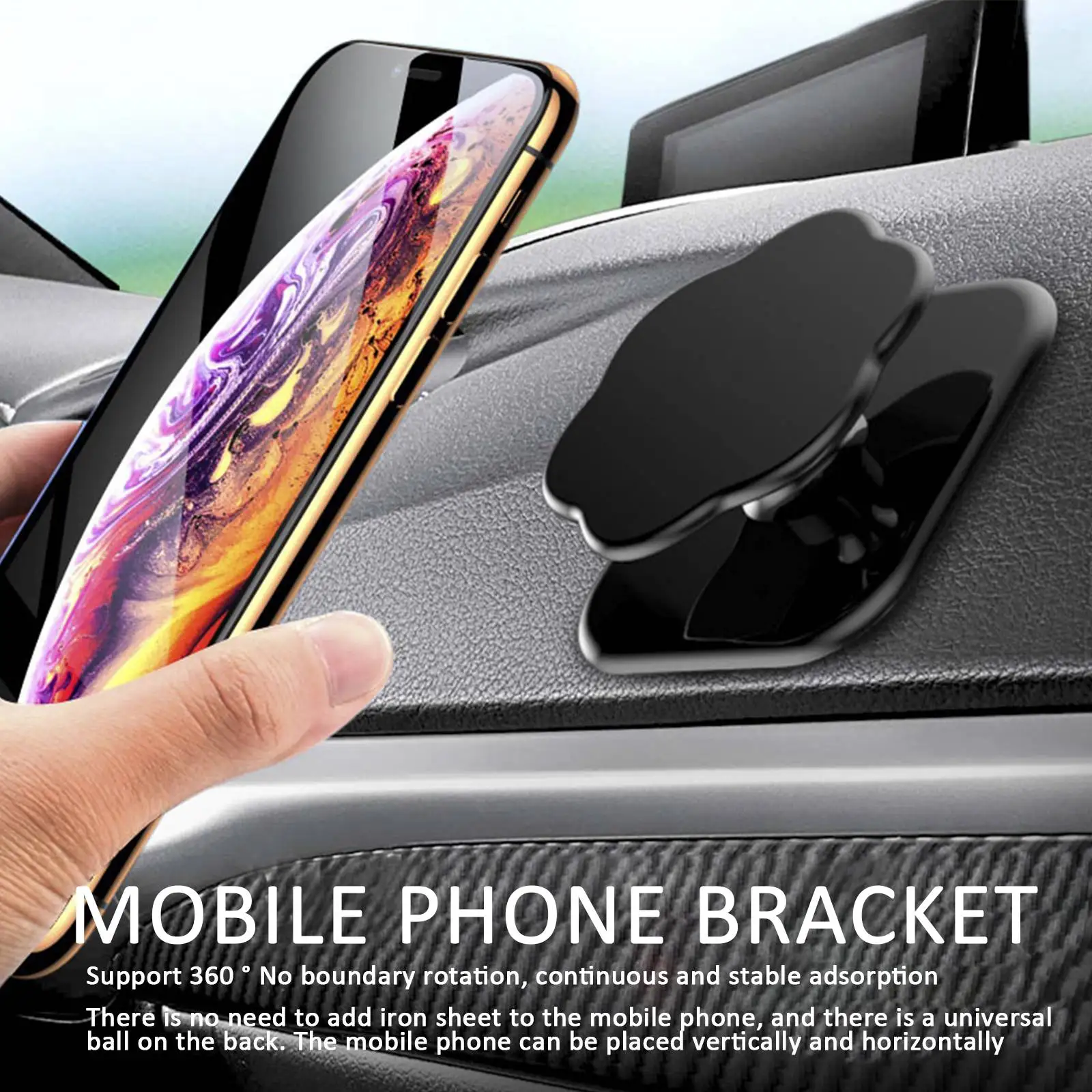 

Car Universal Mobile Phone Car Holder Nano Magnetic Navigation Bracket GPS Dashboard Wall Stand Magnet Sticker