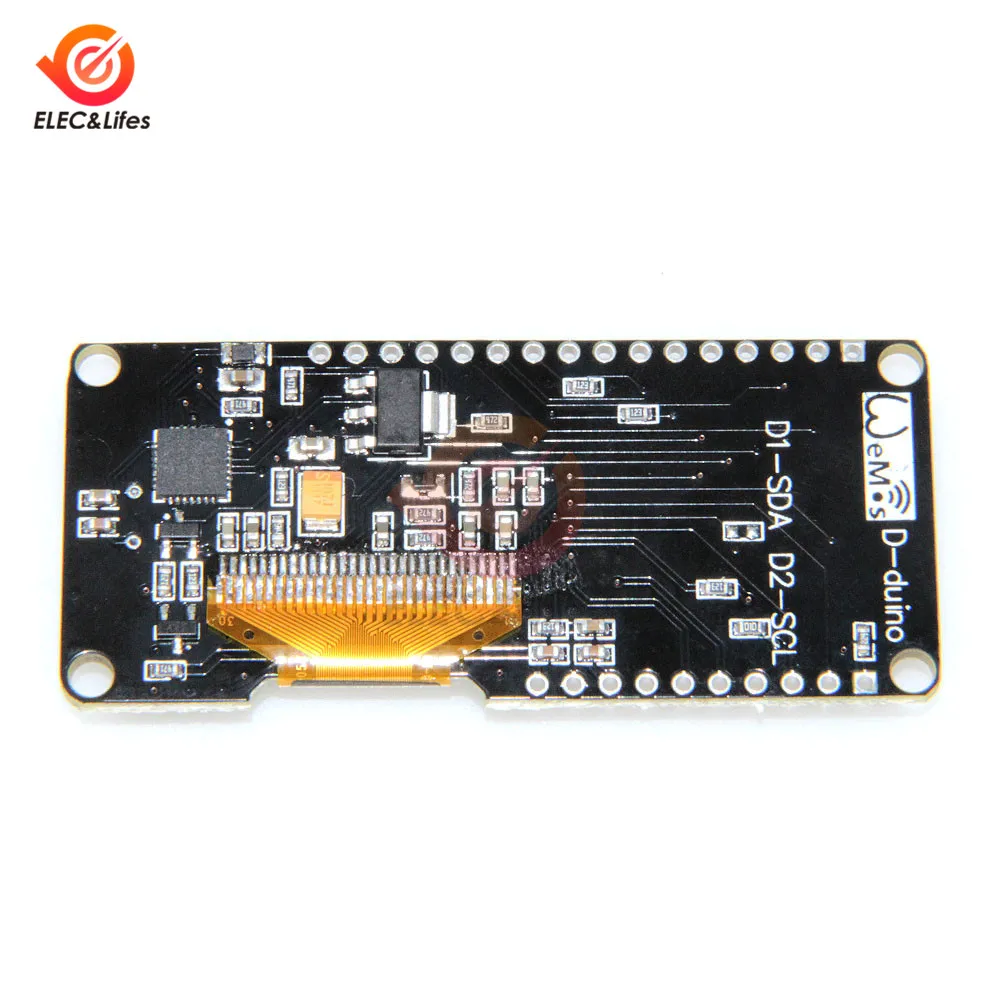 Для Wemos NodeMCU ESP8266 ESP-12F 0,96 дюймов OLED Дисплей WI-FI модуль Беспроводной CP2102 макетная плата микро USB вход
