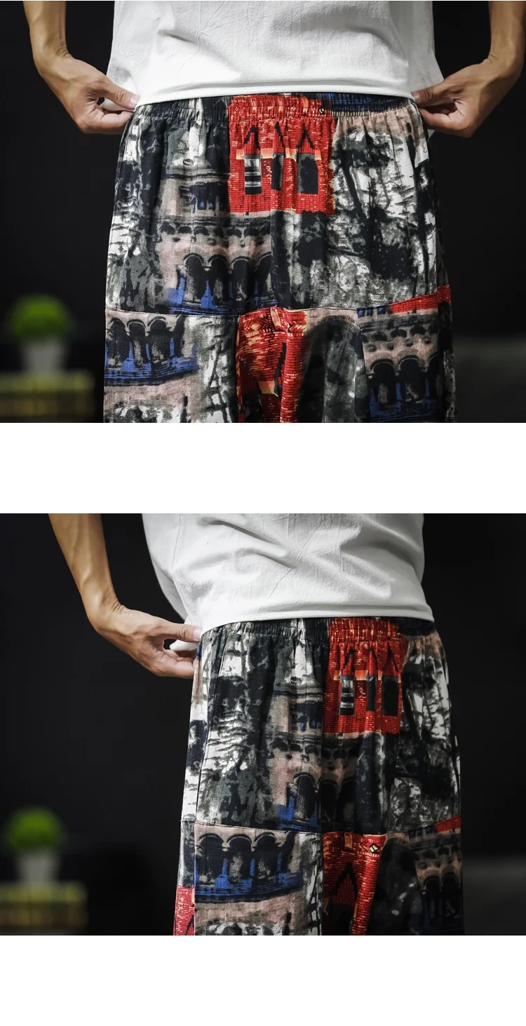 RUIHUO National Style Cross-Pants Men Japanese Streetwear Pants Men Fashion Joggers Men Pants Sweatpants Hip Hop 5XL Autumn