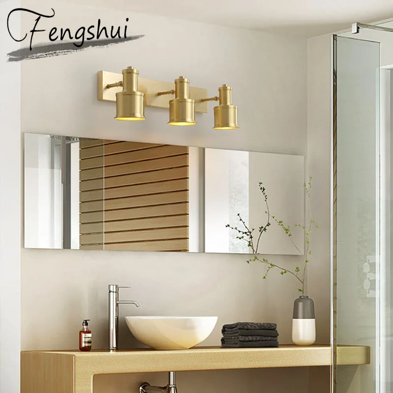 

Nordic LED Copper Wall Lamp Lights For Home Bedroom Living Room Bedside Bathroom Mirror Lamps Home Decor Wall Sconce